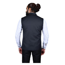Load image into Gallery viewer, mens blue color nehru jacket
