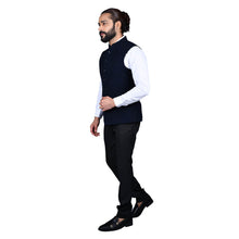 Load image into Gallery viewer, mens blue color nehru jacket
