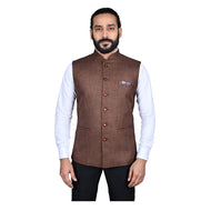 mens brown color nehru jacket