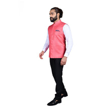 Load image into Gallery viewer, mens pink color nehru jacket
