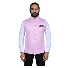 Load image into Gallery viewer, mens pink color nehru jacket
