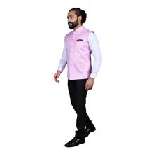 Load image into Gallery viewer, mens pink color nehru jacket

