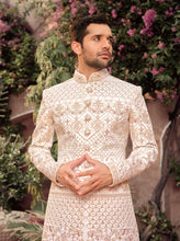 Load image into Gallery viewer, Ajay Arvindbhai Khatri Wedding Special Art 2 Pic Silk Sherwani For Wedding
