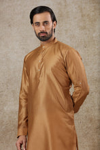 Load image into Gallery viewer, mens brown color kurta pajama set
