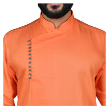 Load image into Gallery viewer, Ajay Arvindbhai Khatri Men&#39;s Executive Cotton Regular Stylish kurta Orange Colour
