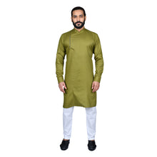Load image into Gallery viewer, Ajay Arvindbhai Khatri Men&#39;s Executive Cotton Regular Stylish kurta Green Colour

