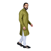 Load image into Gallery viewer, Ajay Arvindbhai Khatri Men&#39;s Executive Cotton Regular Stylish kurta Green Colour

