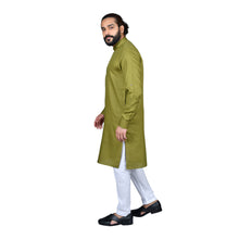 Load image into Gallery viewer, Ajay Arvindbhai Khatri Men&#39;s Executive Cotton Regular Stylish kurta Green Colour

