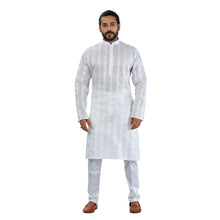 Load image into Gallery viewer, mens white color pure cotton kurta

