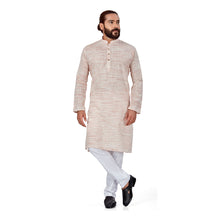 Load image into Gallery viewer, Ajay Arvindbhai Khatri Men&#39;s Kurta Peach Colour
