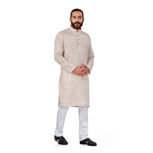 Load image into Gallery viewer, Ajay Arvindbhai Khatri Men&#39;s Kurta Peach Colour
