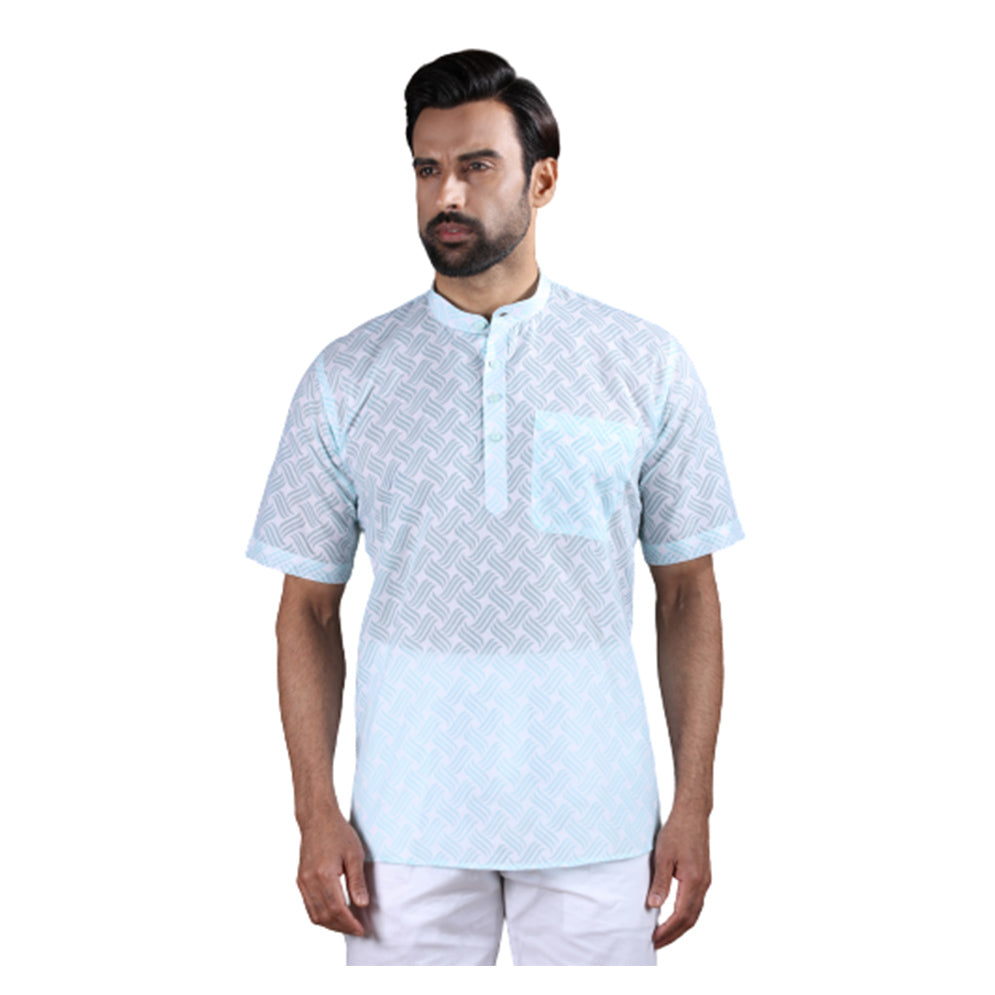 mens light green color cotton regular night wear or pehran