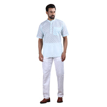 Load image into Gallery viewer, mens light green color cotton regular night 
