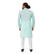 Load image into Gallery viewer, Ajay Arvindbhai Khatri Men&#39;s Pure Cotton Regular Brasso Kurta Pistachio Colour
