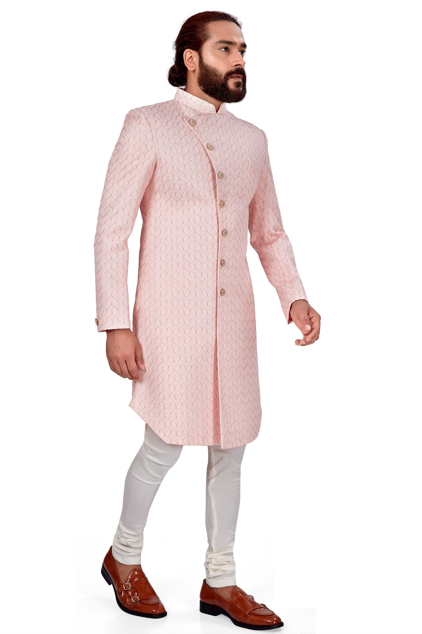 Side button on sale indo western