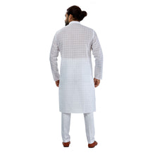 Load image into Gallery viewer, mens white color cotton kurta
