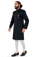 Load image into Gallery viewer, Ajay Arvindbhai Khatri Men&#39;s Indo Western Navabi Green Color
