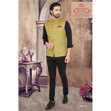Load image into Gallery viewer, Ajay Arvindbhai Khatri Men&#39;s Italian Fabric Regular Nehru Jacket P Green Colour
