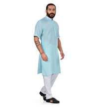 Load image into Gallery viewer, mens firoji color kurta pajama set
