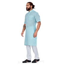 Load image into Gallery viewer, mens firoji color kurta pajama set
