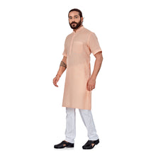 Load image into Gallery viewer, mens peach color kurta pajama set
