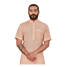 Load image into Gallery viewer, mens peach color kurta pajama set
