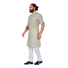 Load image into Gallery viewer, Ajay Arvindbhai Khatri Men&#39;s Half Sleeve Kurta &amp; Pyjama Set Pista Color
