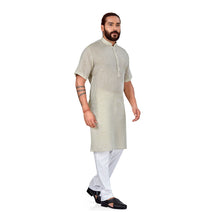 Load image into Gallery viewer, Ajay Arvindbhai Khatri Men&#39;s Half Sleeve Kurta &amp; Pyjama Set Pista Color
