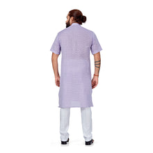 Load image into Gallery viewer, mens purple color kurta pajama set
