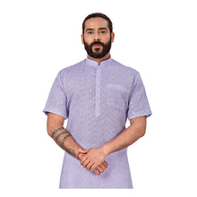Load image into Gallery viewer, mens purple color kurta pajama set

