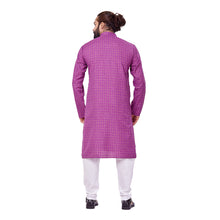 Load image into Gallery viewer, mens purple color polyster cotton kurta
