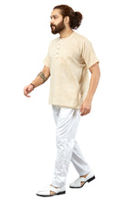 Load image into Gallery viewer, mens beige color cotton night wear
