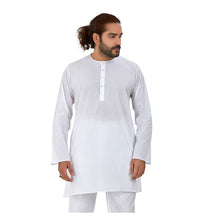 Load image into Gallery viewer, Ajay Arvindbhai Khatri Men&#39;s Pure Cotton Regular Night Wear Kurta Round Collar
